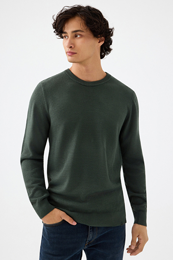 Loft Erkek Kazak LF2040477 KHA Haki Loft Erkek Kazak LF2040477 KHA Haki