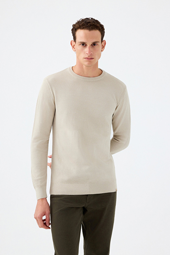 Loft Erkek Kazak LF2040477 STN Taş Loft Erkek Kazak LF2040477 STN Taş