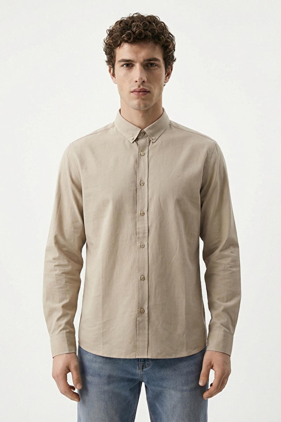 Loft Erkek Gömlek LF2037403 BEI Bej Loft Erkek Gömlek LF2037403 BEI Bej