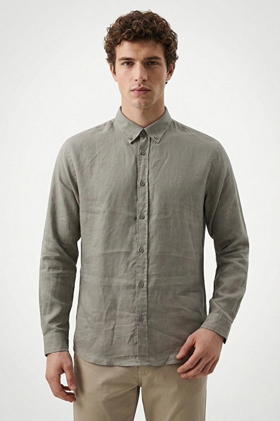Loft Erkek Gömlek LF2042800 LKH Haki Loft Erkek Gömlek LF2042800 LKH Haki