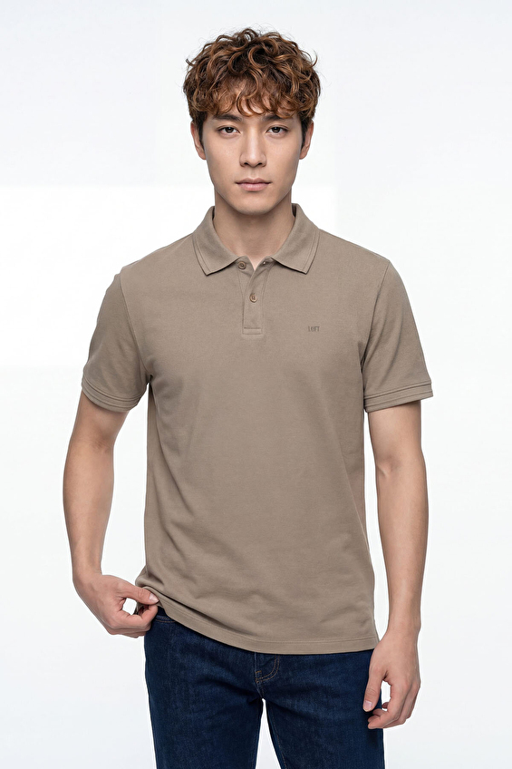 Loft Erkek Polo Yaka Tişört LF2035136 VZN Vizon Loft Erkek Polo Yaka Tişört LF2035136 VZN Vizon