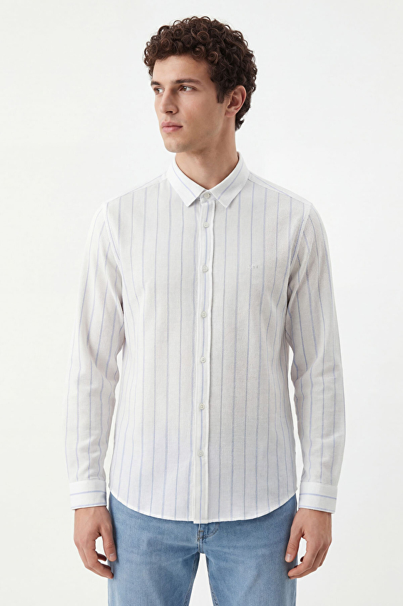 Loft Erkek Gömlek LF2042169 LBL Mavi Loft Erkek Gömlek LF2042169 LBL Mavi