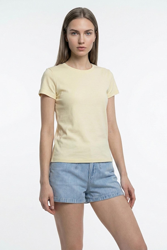 Loft Kadın Tişört LF2042935 Açık sarı Loft Kadın Tişört LF2042935 Açık sarı