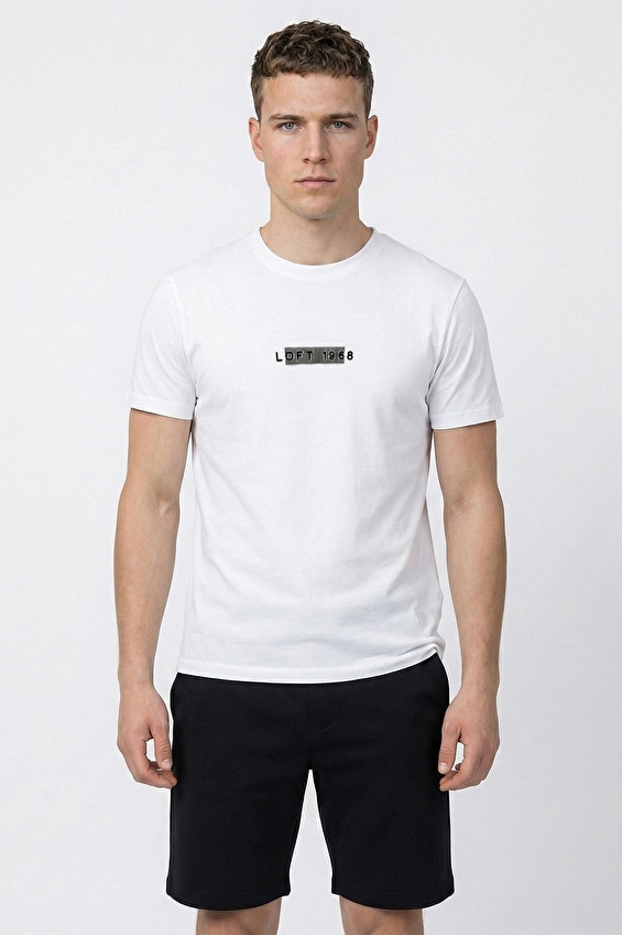 Loft Erkek Tişört LF2042340 WHT Beyaz Loft Erkek Tişört LF2042340 WHT Beyaz