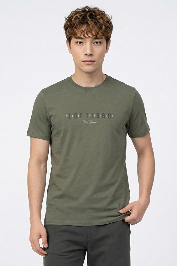 Loft Erkek Tişört LF2041024 KHA Haki Loft Erkek Tişört LF2041024 KHA Haki
