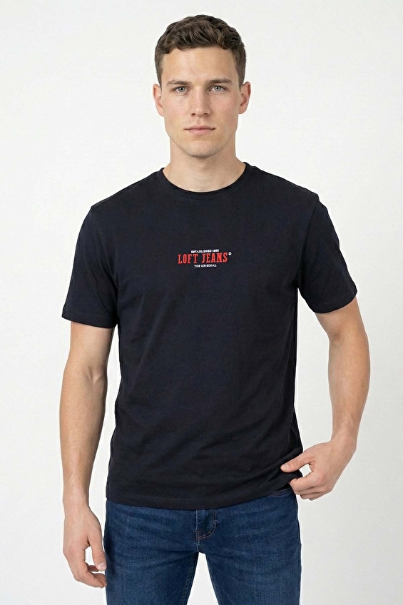 Loft Erkek Tişört LF2042153 DNV Lacivert Loft Erkek Tişört LF2042153 DNV Lacivert