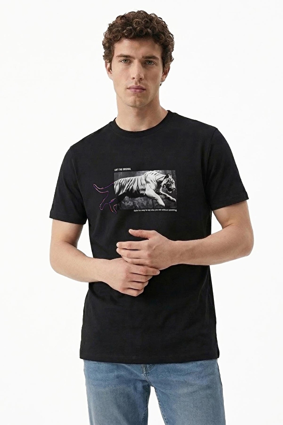 Loft Erkek Tişört LF2042903 BLK Siyah Loft Erkek Tişört LF2042903 BLK Siyah