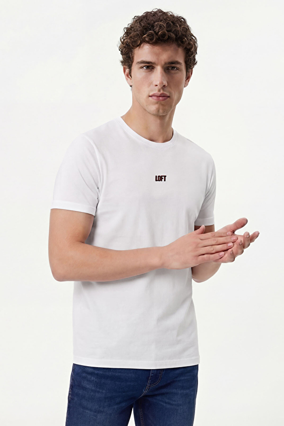 Loft Erkek Tişört LF2042492 WHT Beyaz Loft Erkek Tişört LF2042492 WHT Beyaz