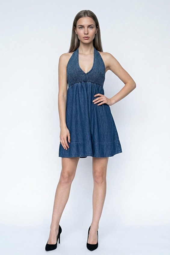 Loft Kadın Elbise LF2043103 Denım Loft Kadın Elbise LF2043103 Denım