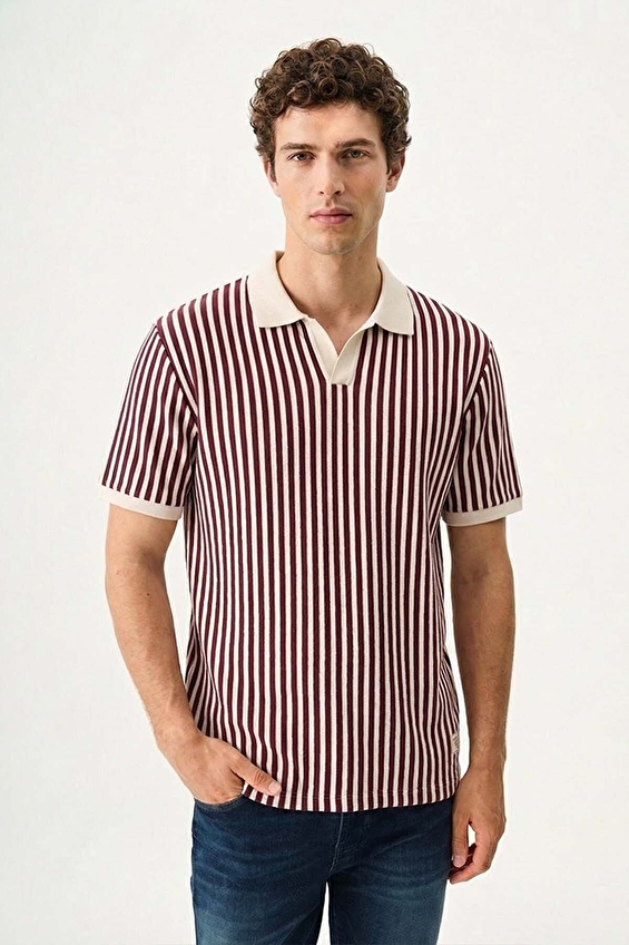 Loft Erkek Polo Yaka Tişört LF2038533 RWN Kırmızı Loft Erkek Polo Yaka Tişört LF2038533 RWN Kırmızı