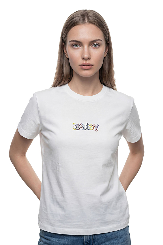 Loft Kadın Tişört LF2042206 Krem Loft Kadın Tişört LF2042206 Krem