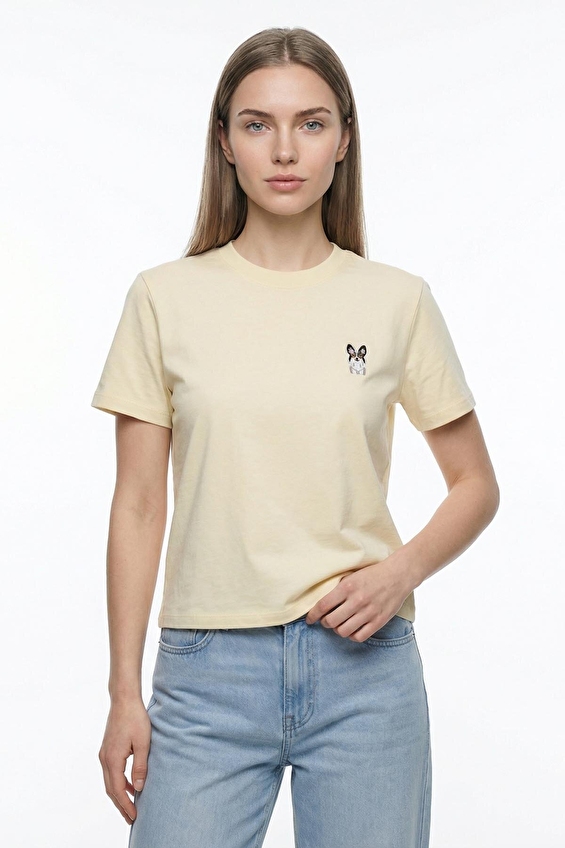 Loft Kadın Tişört LF2043052 Açık sarı Loft Kadın Tişört LF2043052 Açık sarı