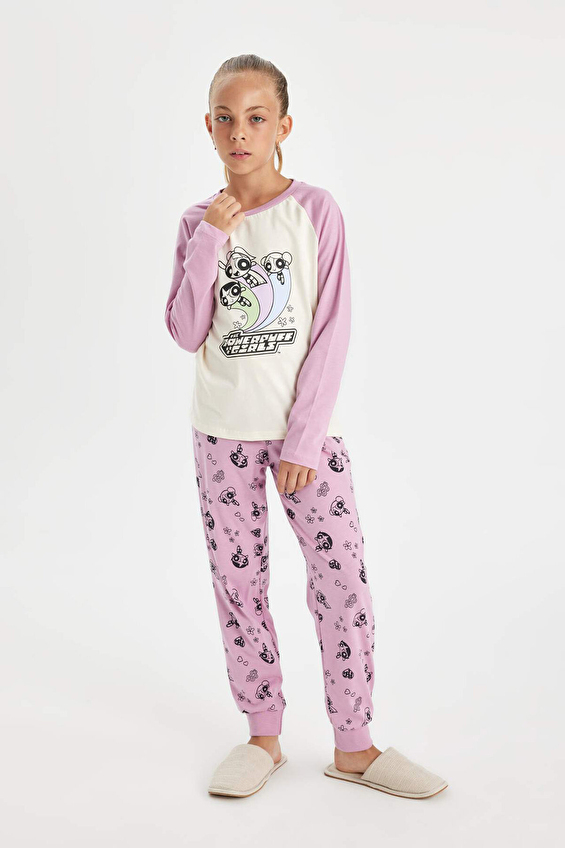Defacto Kız Çocuk Pijama Takımı D4158A8TRA Ekru Defacto Kız Çocuk Pijama Takımı D4158A8TRA Ekru