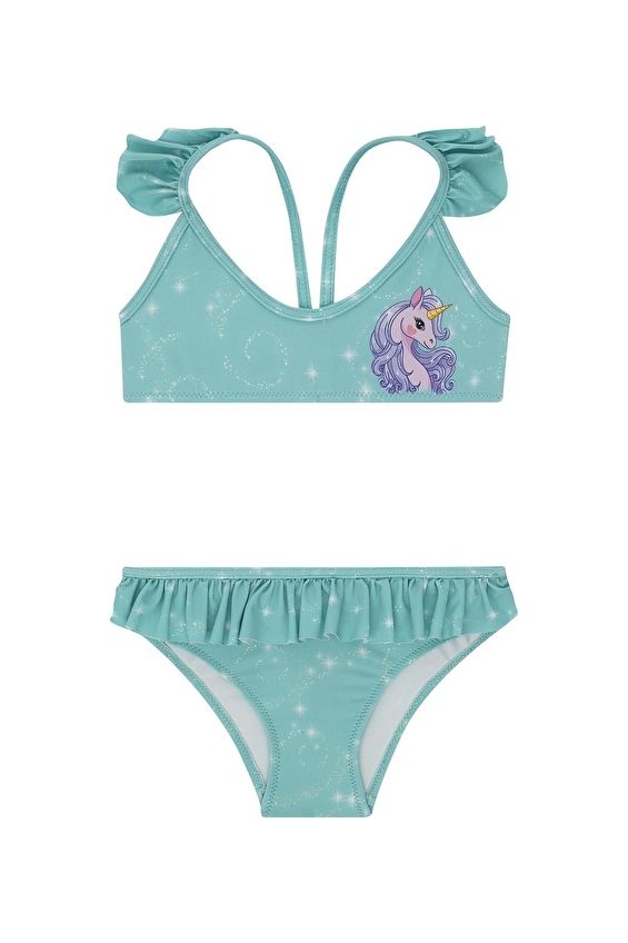 Slipstop Kız Çocuk Bikini Takımı BELLISSIMA BIKINI Renkli Slipstop Kız Çocuk Bikini Takımı BELLISSIMA BIKINI Renkli