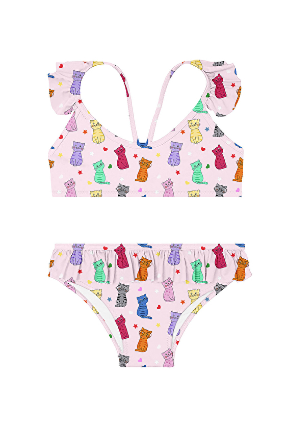 Slipstop Kız Çocuk Bikini Takımı HERMES BIKINI Renkli