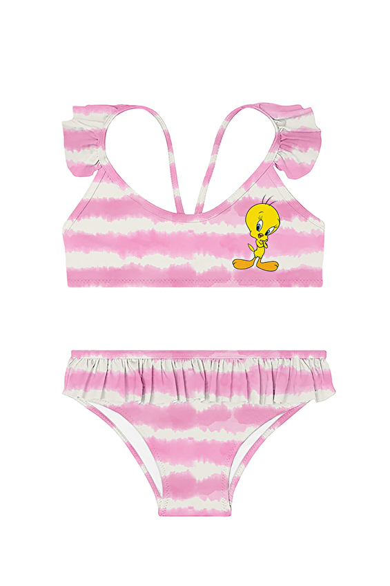 Slipstop Kız Çocuk Bikini TWEETYPIE BIKINI Renkli