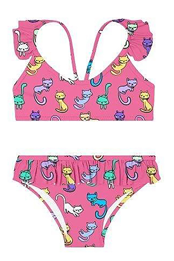 Slipstop Kız Çocuk Bikini KITTIES BIKINI Renkli