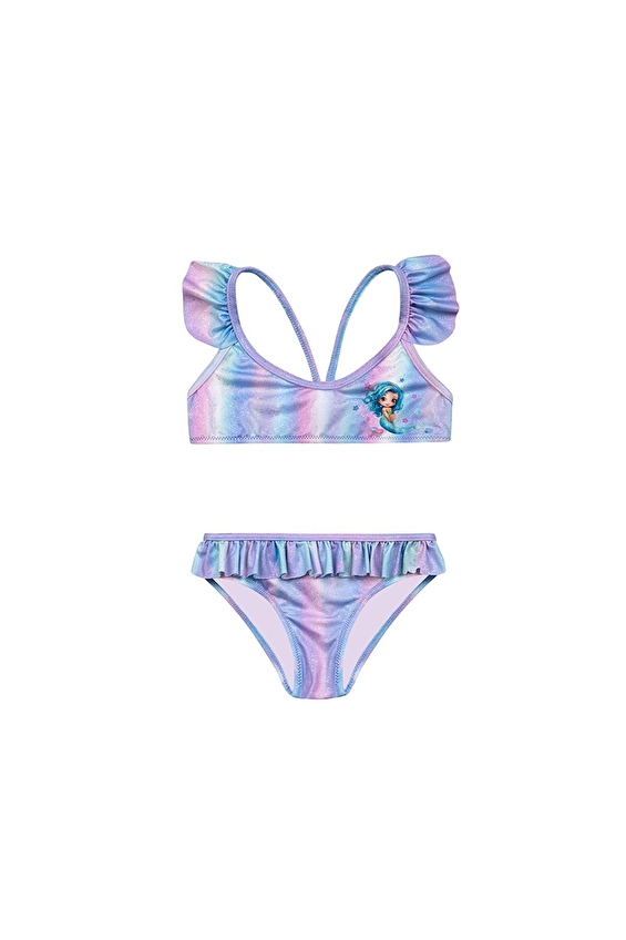 Slipstop Kız Çocuk Bikini SEASTAR BIKINI Renkli