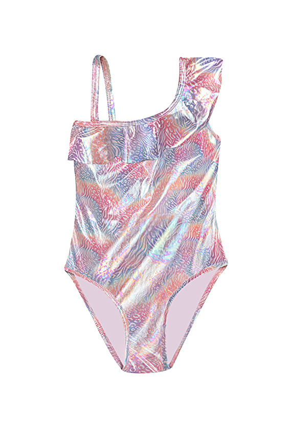 Slipstop Kız Çocuk Mayo BLEND JUNIOR SWIMSUIT Renkli