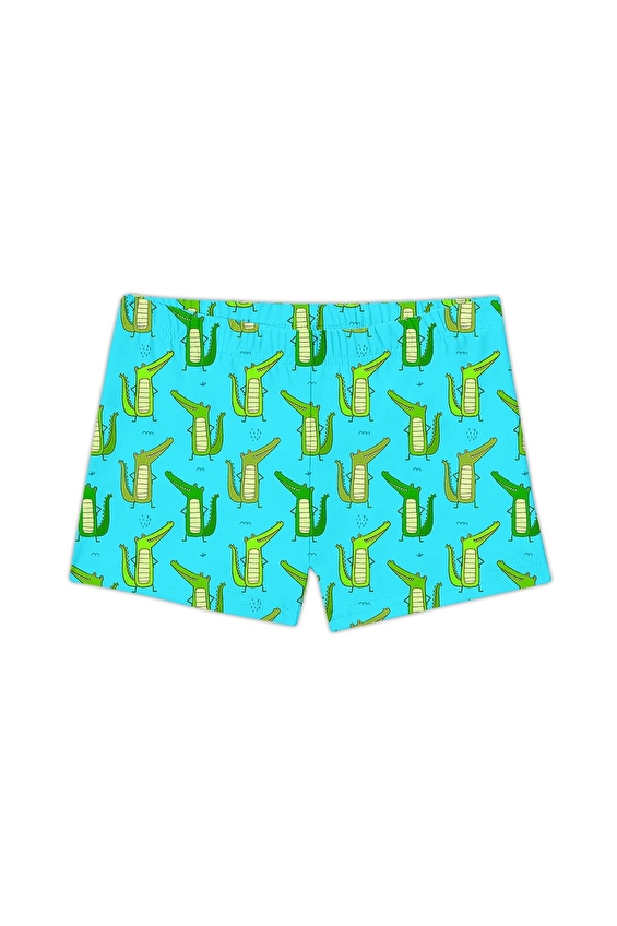 Slipstop Erkek Çocuk Mayo Şort LIZARD TRUNK Renkli