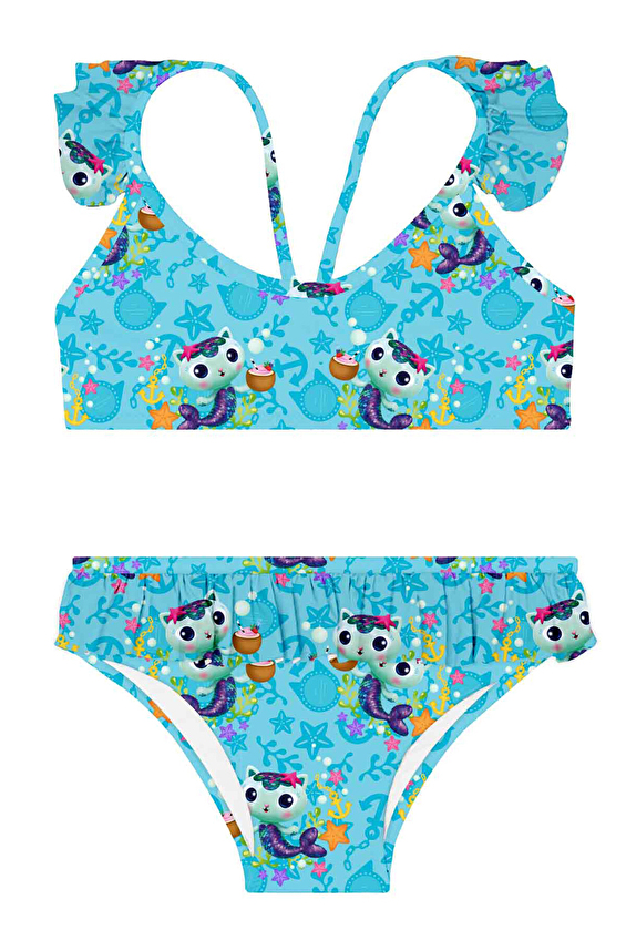 Slipstop Kız Çocuk Bikini MERCAT BIKINI Renkli