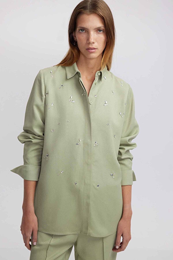 İpekyol Kadın Gömlek IW6240025085 İpekyol Kadın Gömlek IW6240025085