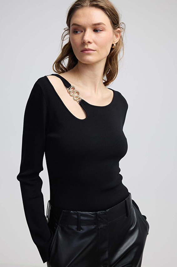 İpekyol Kadın Kazak IW6240050238 Siyah İpekyol Kadın Kazak IW6240050238 Siyah