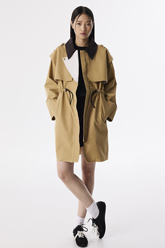 Twist Regular Fit Gömlek Yaka Fermuar Kapama Süet Uzun Kol Kadın Trençkot TS1250011015 Bej Twist Regular Fit Gömlek Yaka Fermuar Kapama Süet Uzun Kol Kadın Trençkot TS1250011015 Bej