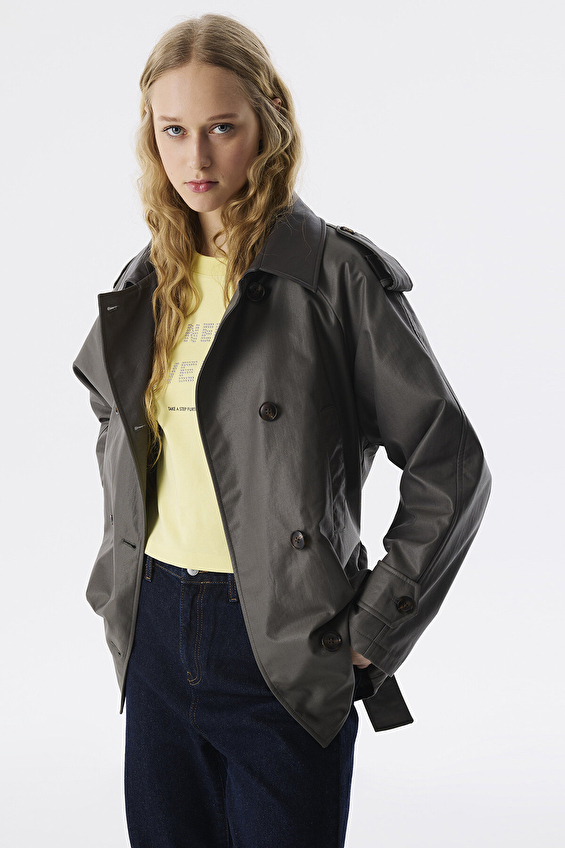 Twist Kadın Trençkot TS1250011016 Taş Twist Kadın Trençkot TS1250011016 Taş