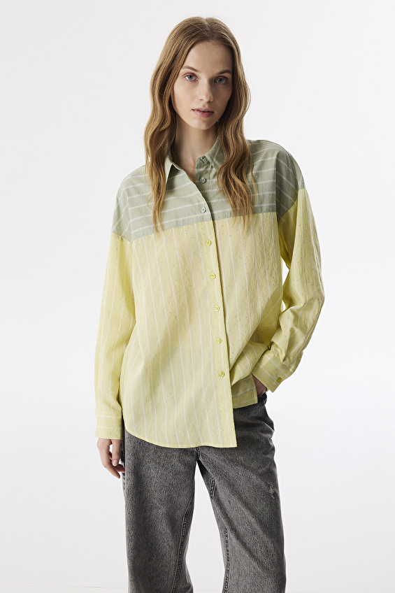 Twist Kadın Gömlek TS1250025118 Sarı Twist Kadın Gömlek TS1250025118 Sarı