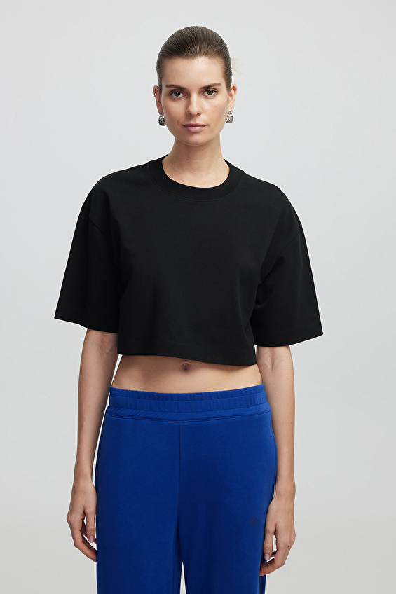 İpekyol Kadın Tişört IS1250070061 Siyah İpekyol Kadın Tişört IS1250070061 Siyah