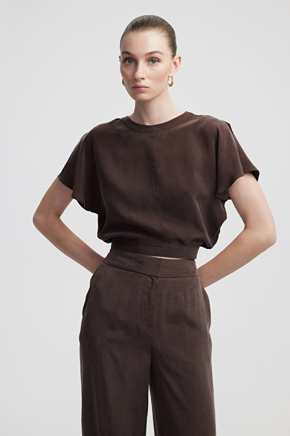 İpekyol Kadın Bluz IS1250006150 Kahverengi İpekyol Kadın Bluz IS1250006150 Kahverengi