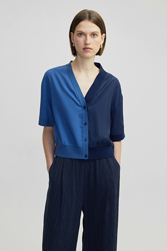 İpekyol Kadın Bluz IS1250006162 Lacivert İpekyol Kadın Bluz IS1250006162 Lacivert