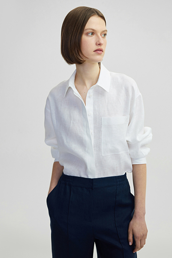 İpekyol Regular Fit Gömlek Yaka Düğme Kapama Düşük Omuz Kadın Gömlek IS1250025236 Beyaz İpekyol Regular Fit Gömlek Yaka Düğme Kapama Düşük Omuz Kadın Gömlek IS1250025236 Beyaz