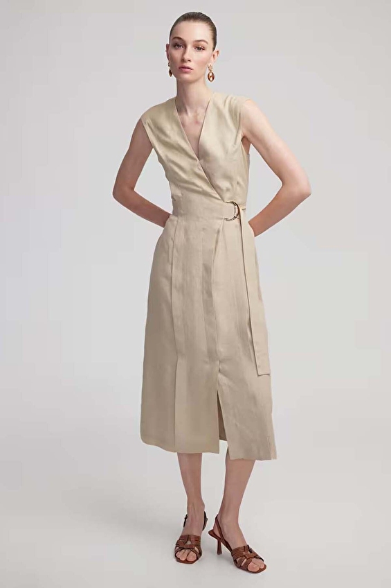 İpekyol Kadın Elbise IS1250002454 Bej İpekyol Kadın Elbise IS1250002454 Bej