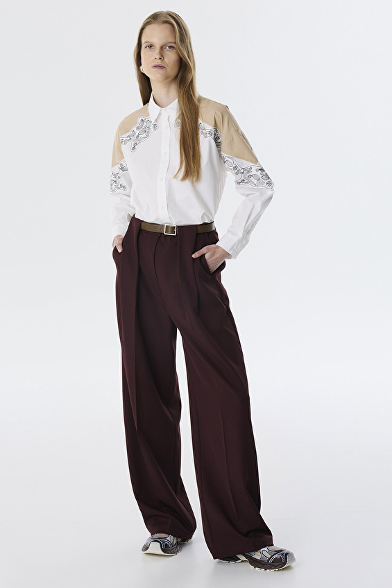 Twist Kadın Pantolon TW6250003114 Bordo Twist Kadın Pantolon TW6250003114 Bordo