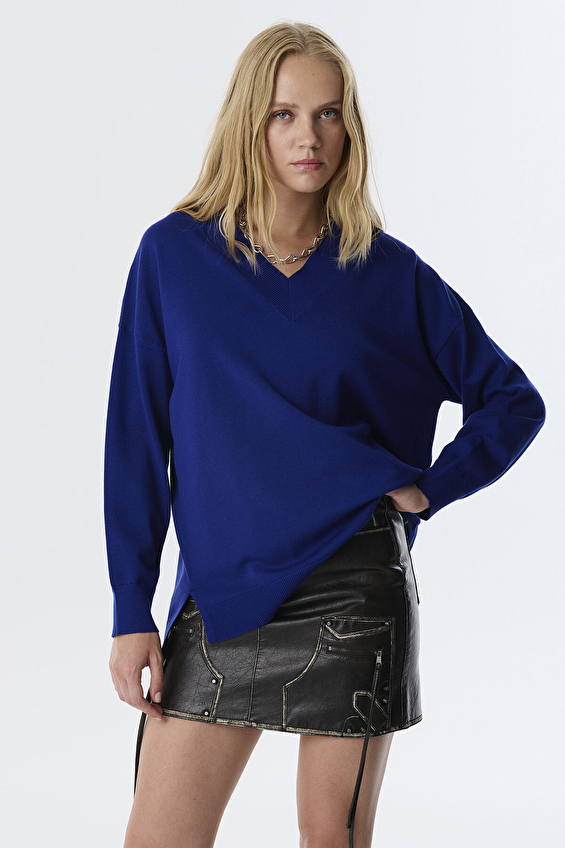 Twist Kadın Triko TW6250050408 Kobalt Twist Kadın Triko TW6250050408 Kobalt