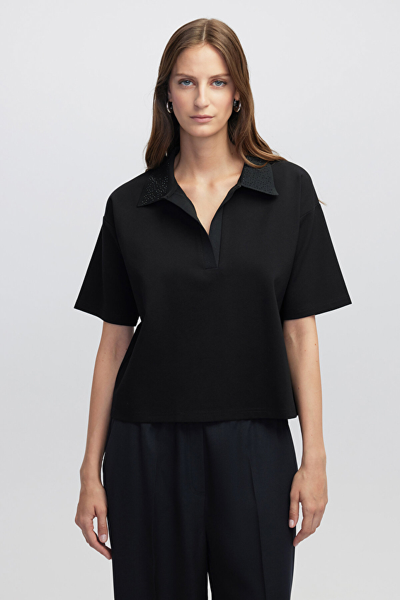 İpekyol Kadın Bluz IW6250006056 Siyah İpekyol Kadın Bluz IW6250006056 Siyah