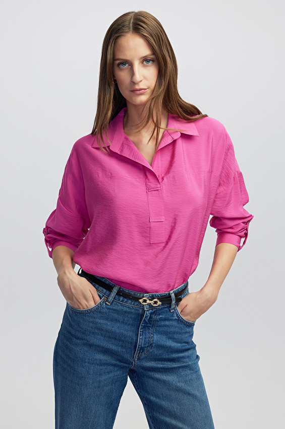 İpekyol Kadın Bluz IW6250006060 Fuşya İpekyol Kadın Bluz IW6250006060 Fuşya