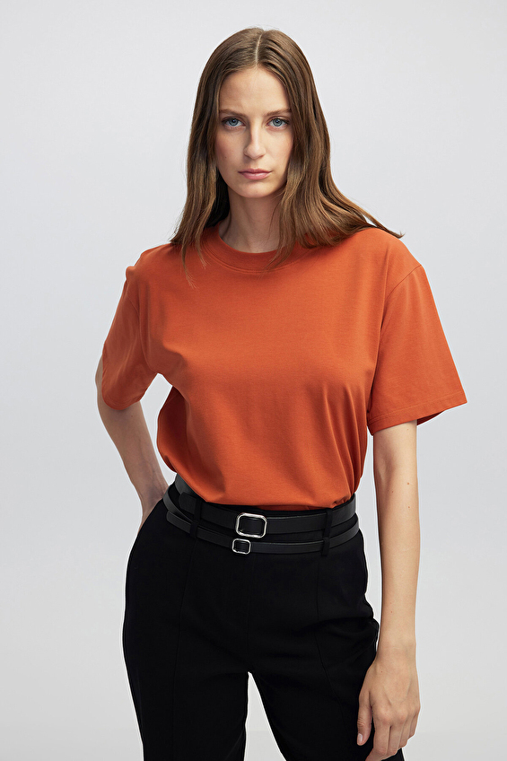 İpekyol Kadın Tişört IW6250070080 Kiremit İpekyol Kadın Tişört IW6250070080 Kiremit