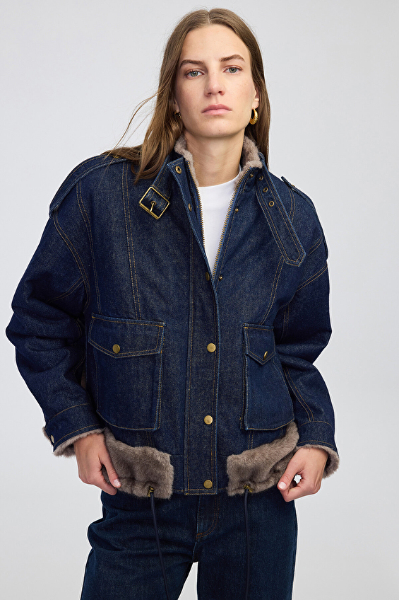 İpekyol Kadın Mont IW6250012208 Indıgo İpekyol Kadın Mont IW6250012208 Indıgo