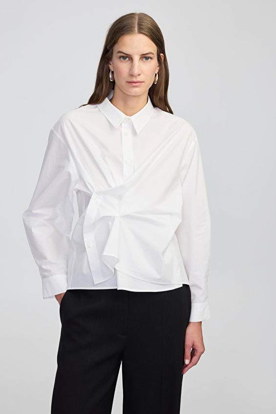 İpekyol Kadın Gömlek IW6250025124 Beyaz İpekyol Kadın Gömlek IW6250025124 Beyaz