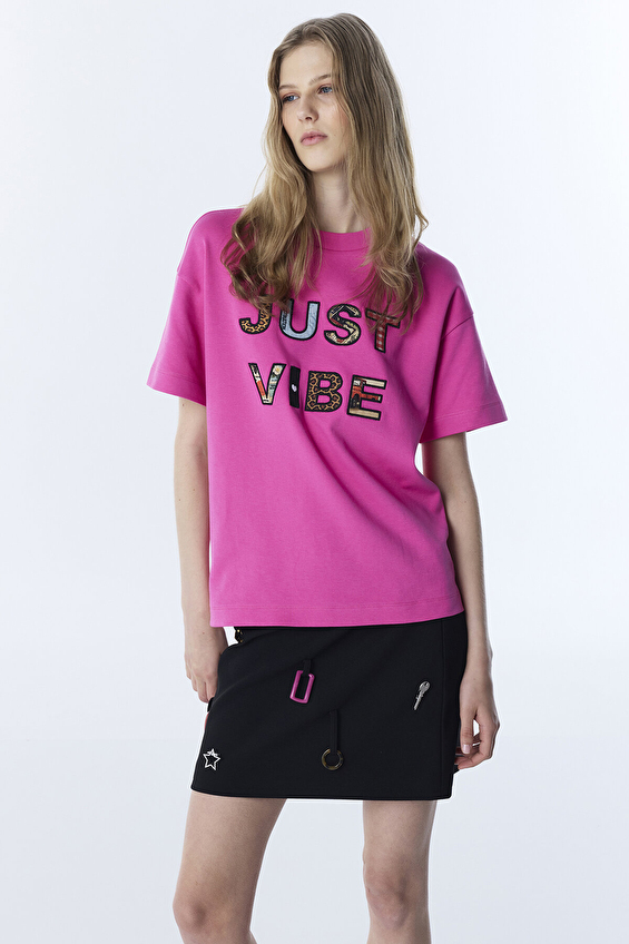 Twist Kadın Tişört TS1260070051 Fuşya Twist Kadın Tişört TS1260070051 Fuşya