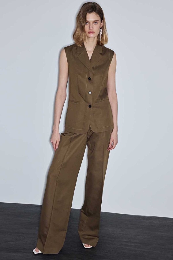 İpekyol Kadın Pantolon IS1260003138 Haki İpekyol Kadın Pantolon IS1260003138 Haki