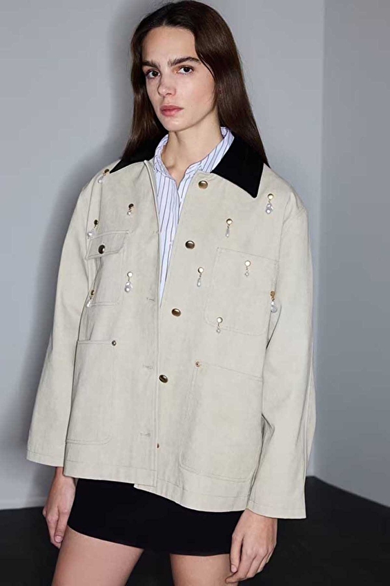 İpekyol Kadın Mont IS1260012029 Bej İpekyol Kadın Mont IS1260012029 Bej