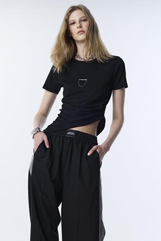 Twist Kadın Tişört TS1260070111 Siyah Twist Kadın Tişört TS1260070111 Siyah