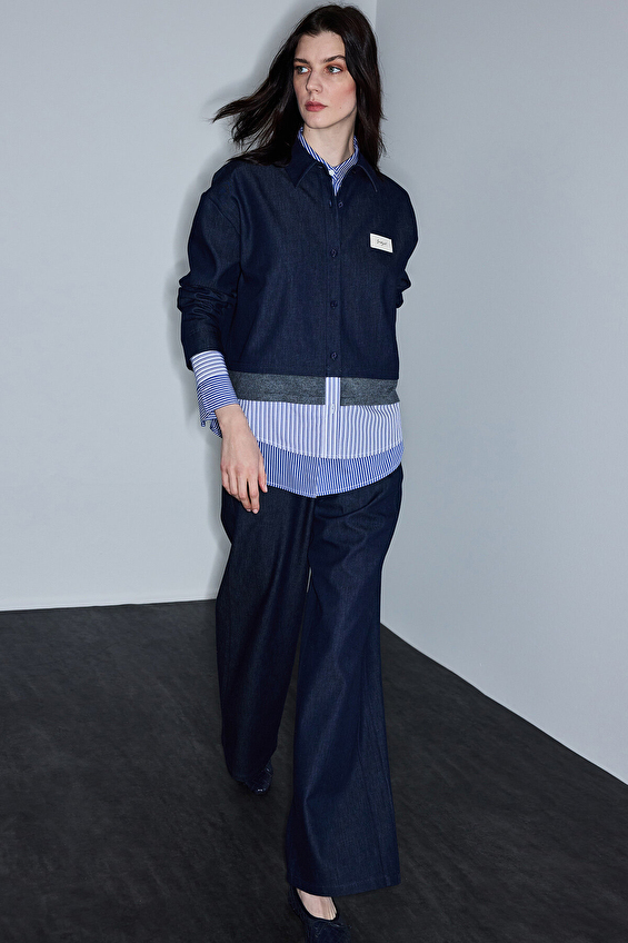 İpekyol Kadın Pantolon IS1260003100 Lacivert İpekyol Kadın Pantolon IS1260003100 Lacivert