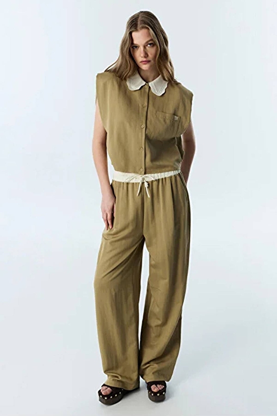Twist Kadın Pantolon TS1260003181 Kahverengi Twist Kadın Pantolon TS1260003181 Kahverengi