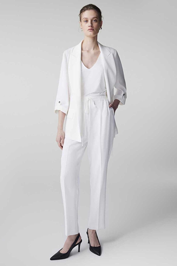 İpekyol Kadın Pantolon IS1260003207 Ekru İpekyol Kadın Pantolon IS1260003207 Ekru