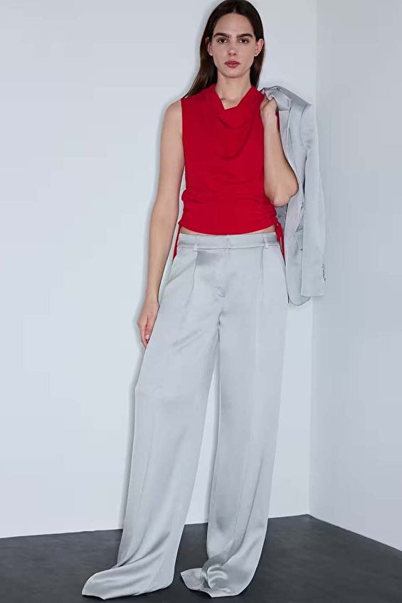 İpekyol Kadın Pantolon IS1260003241 Açık gri İpekyol Kadın Pantolon IS1260003241 Açık gri